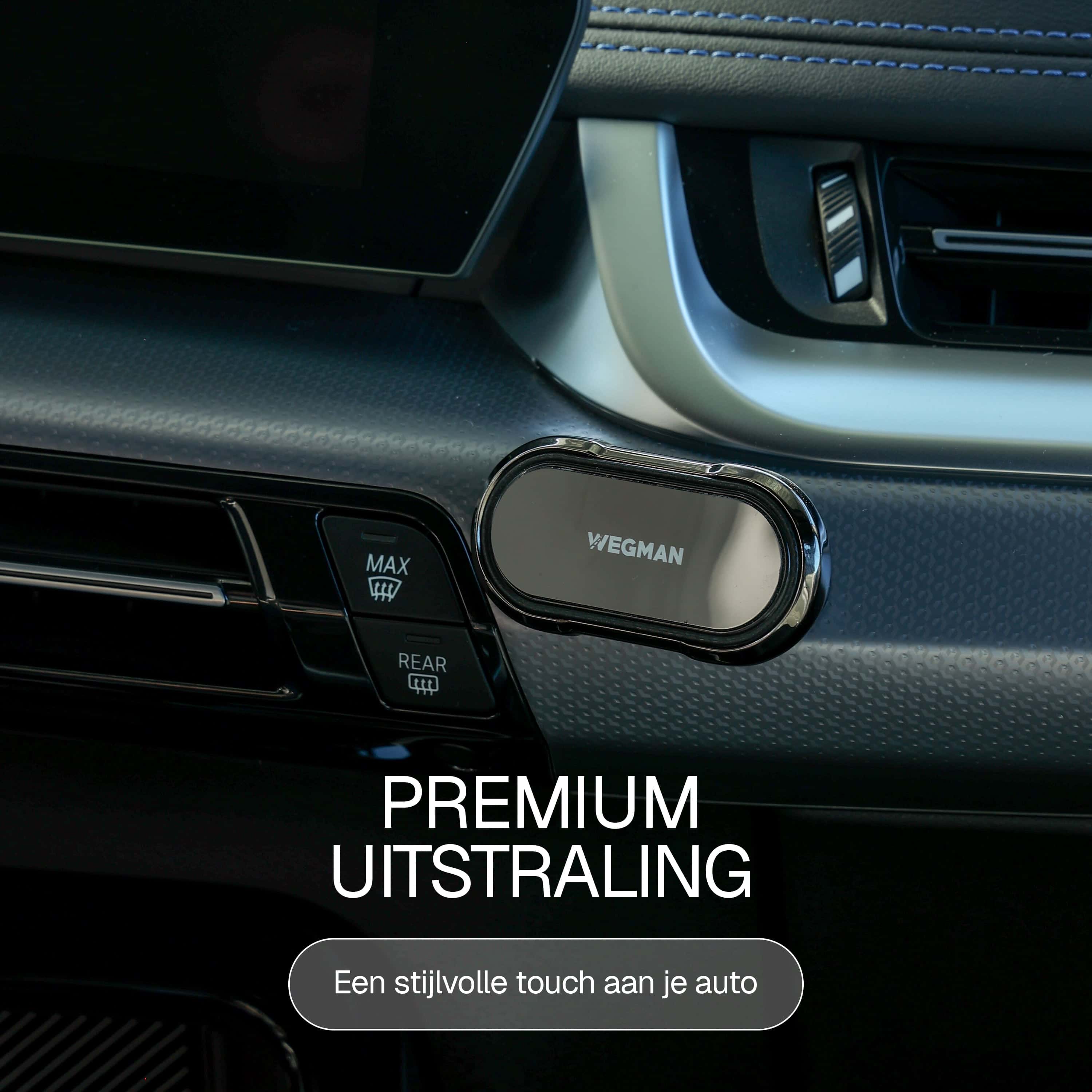 Elegant design van Wegman magnetische houder past in elk auto-interieur